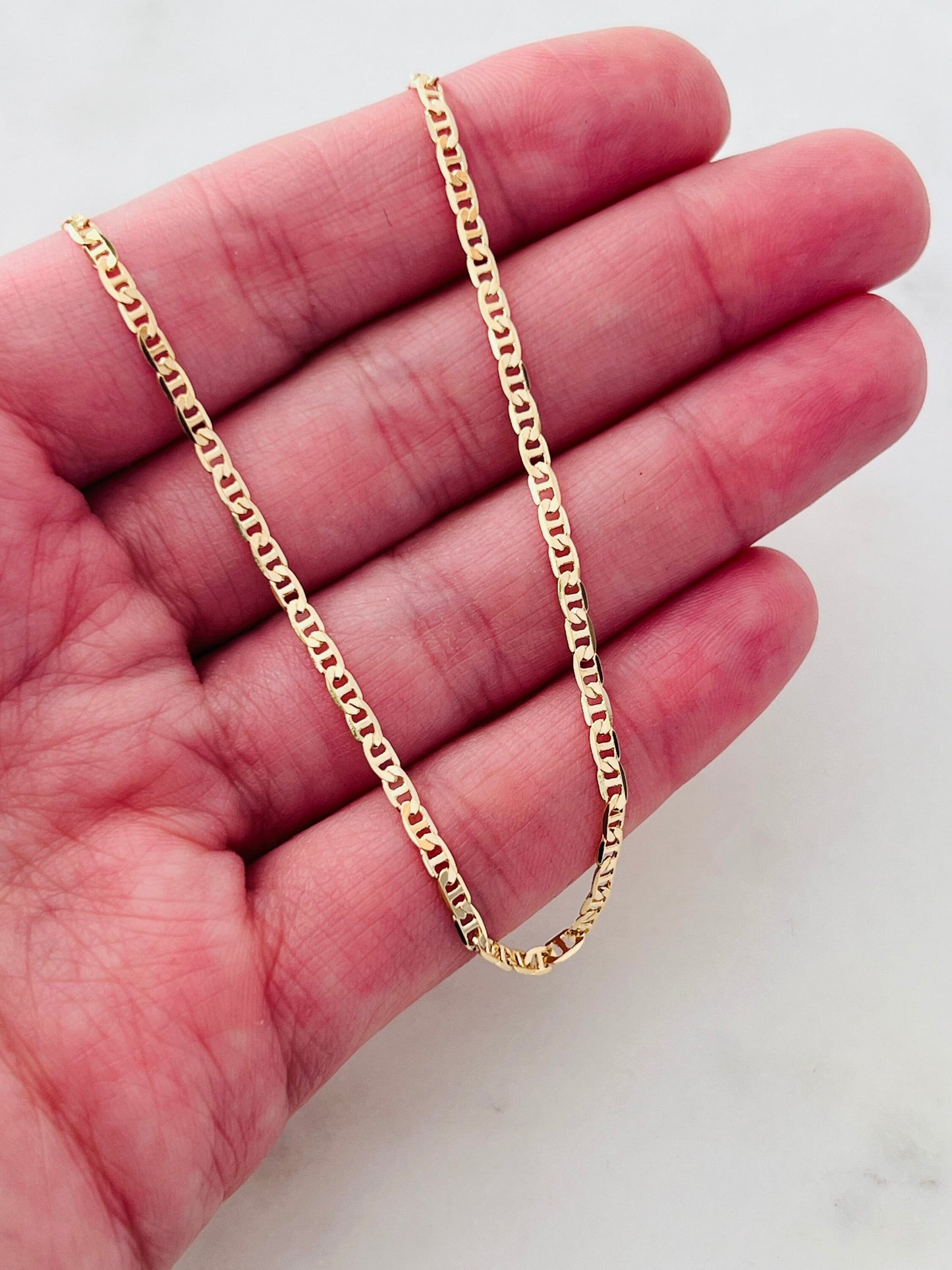 Gold Filled 1mm Mariner Anklet