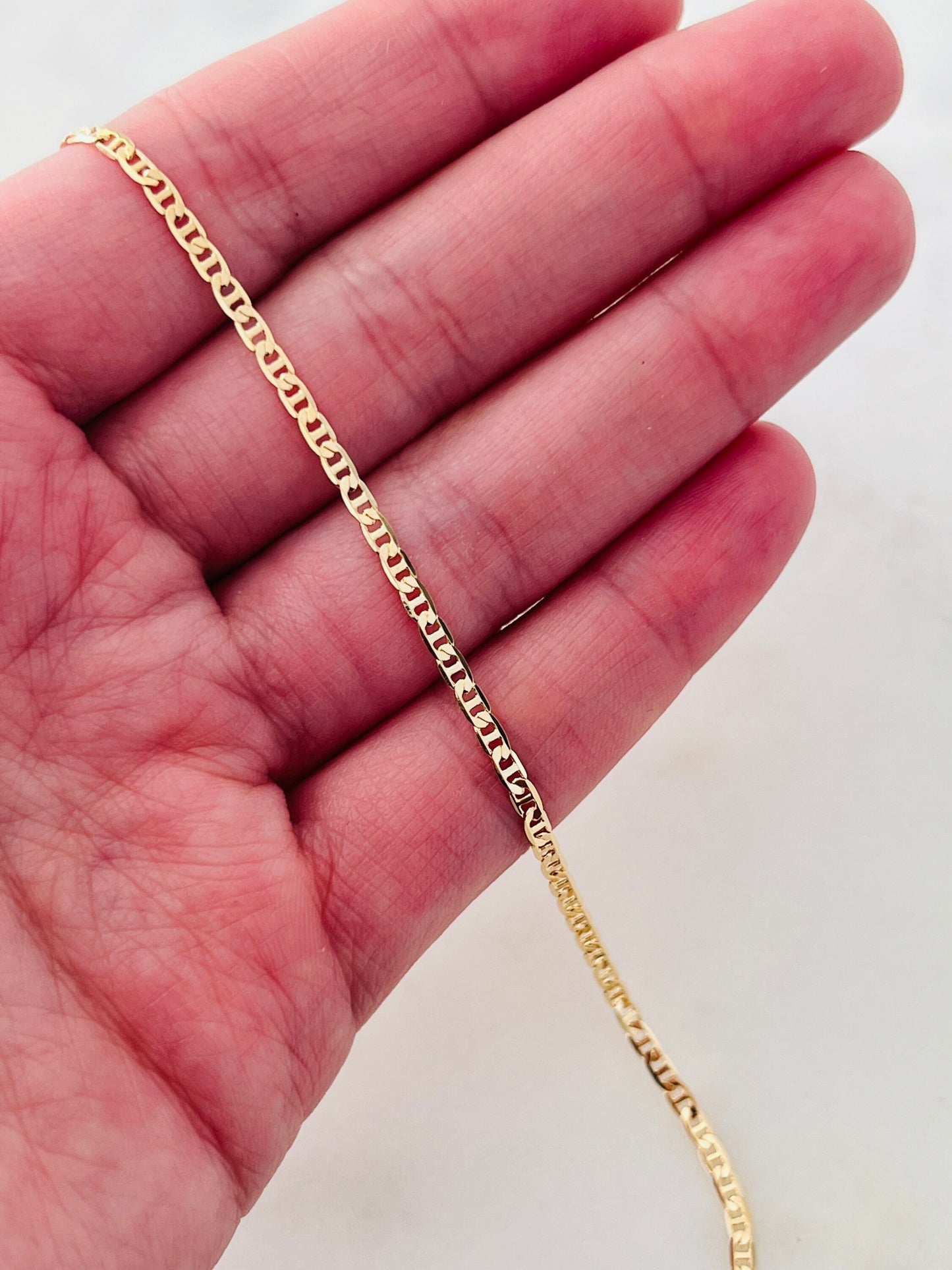 Gold Filled 1mm Mariner Anklet