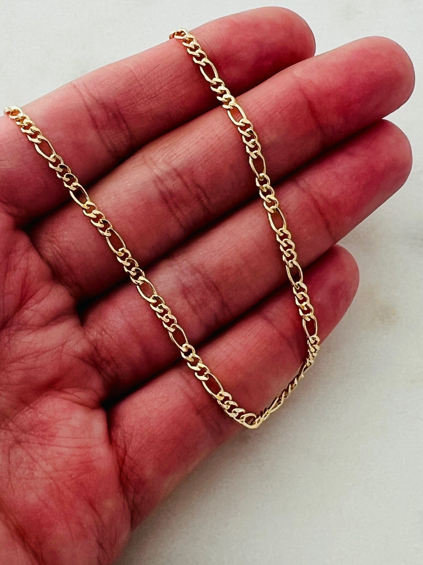 Gold Filled 2.5mm Figaro Anklet