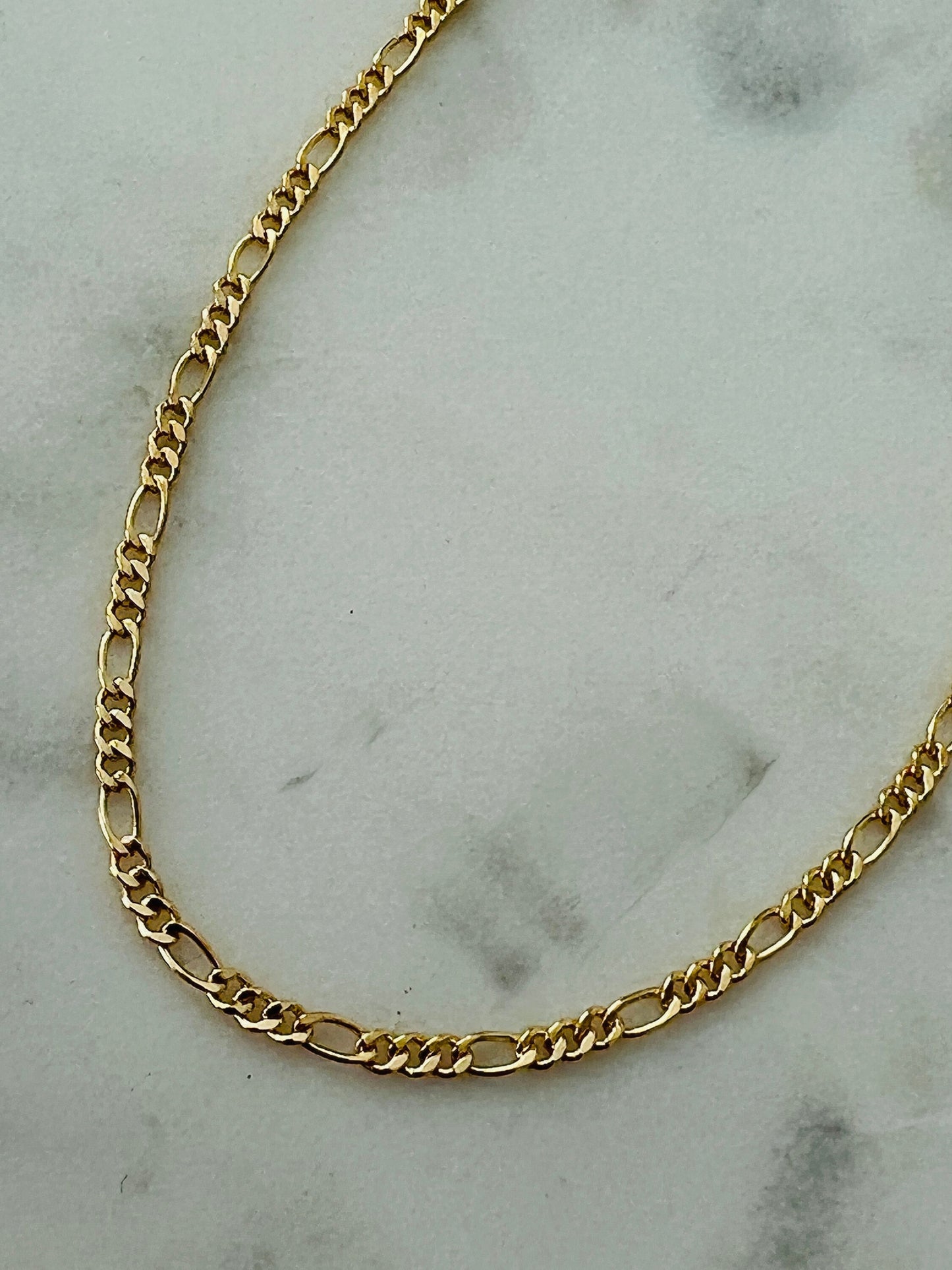 Gold Filled 2.5mm Figaro Anklet