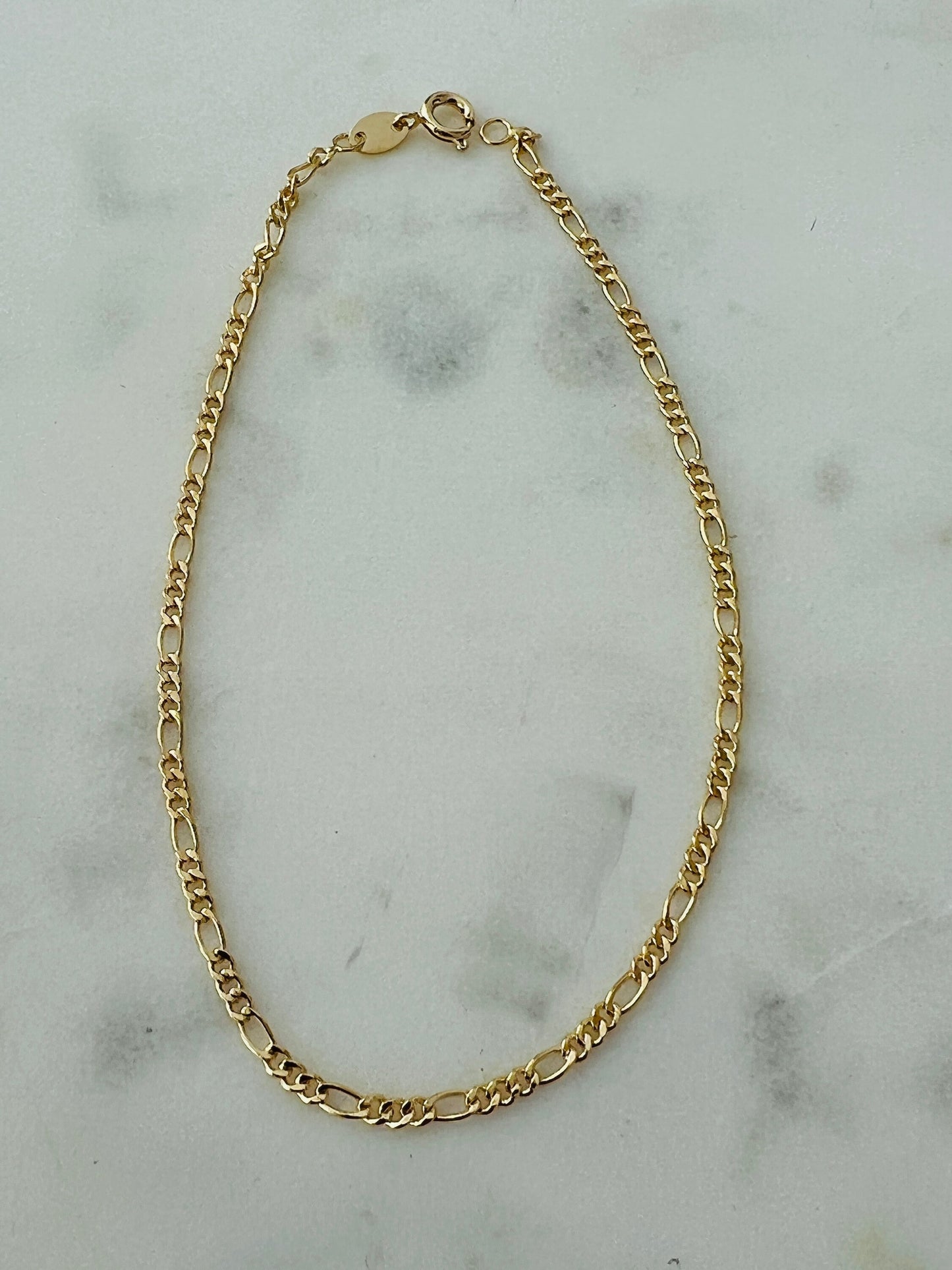 Gold Filled 2.5mm Figaro Anklet