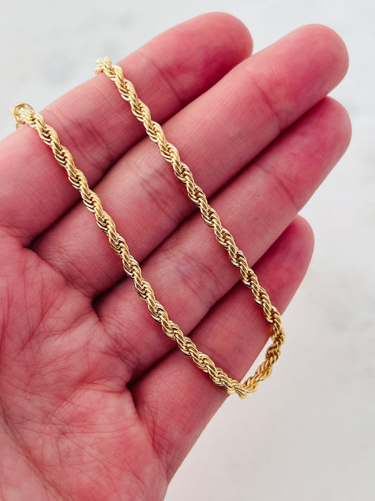 Gold Filled 2mm Rope Anklet