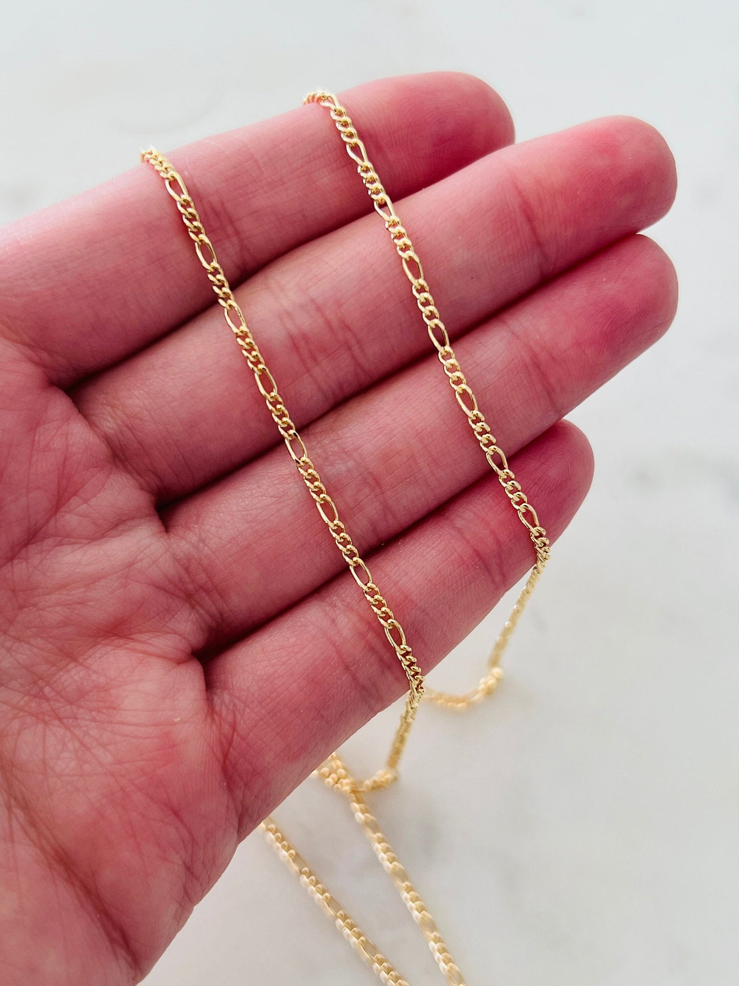 Gold Filled 0.9mm Figaro Chain