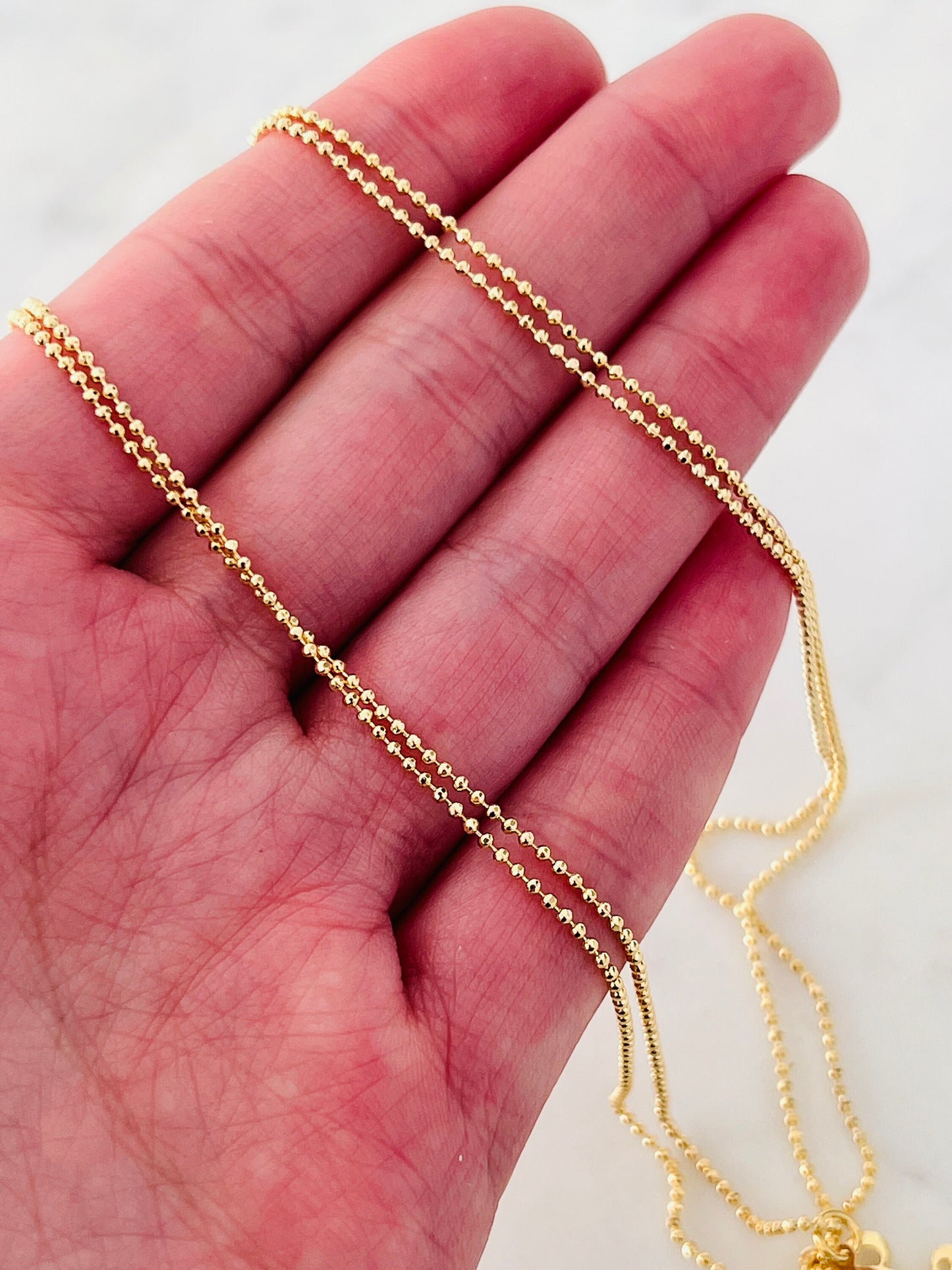 Gold Filled Layered Peace Necklace