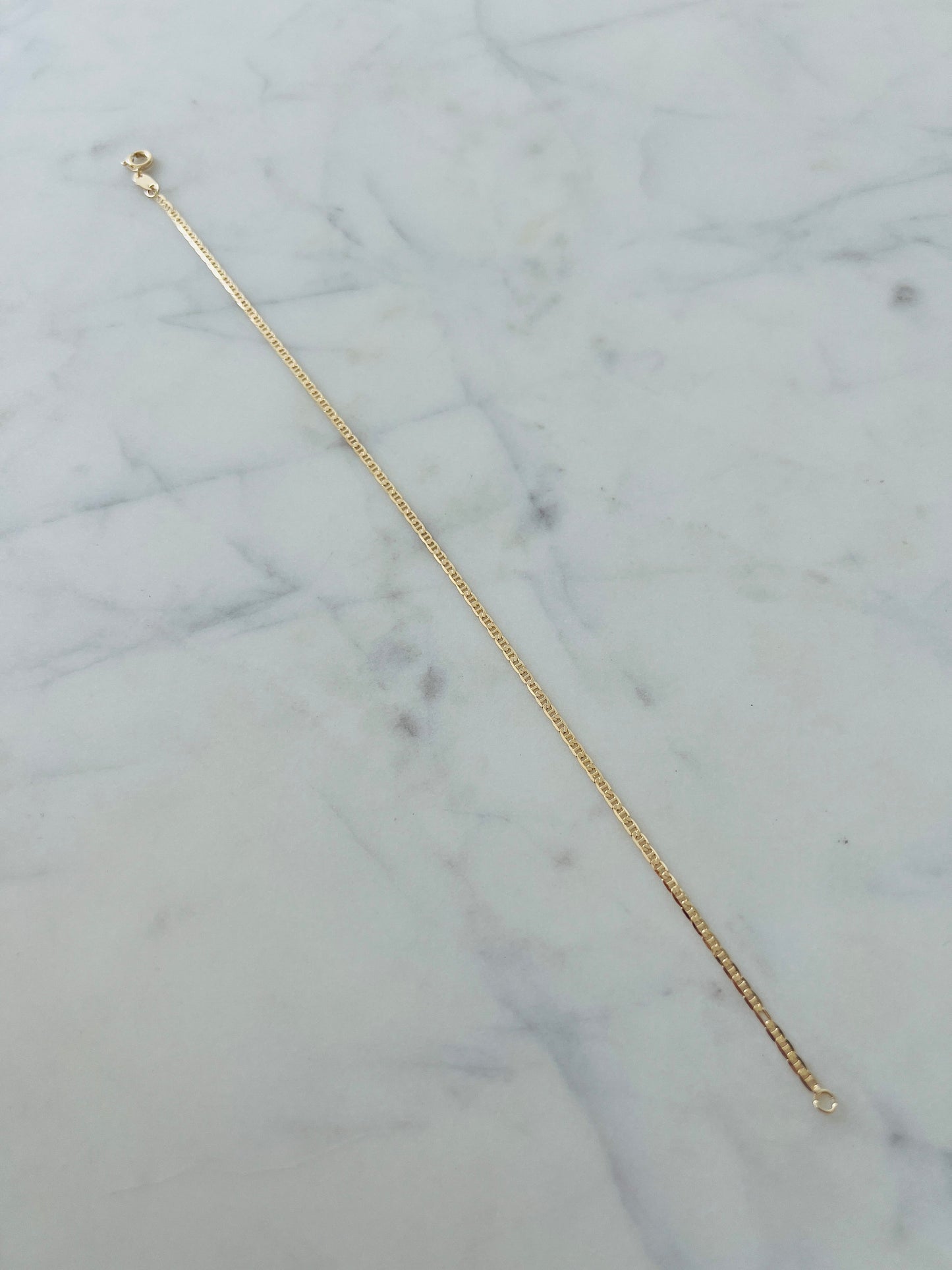 Gold Filled 1mm Mariner Anklet