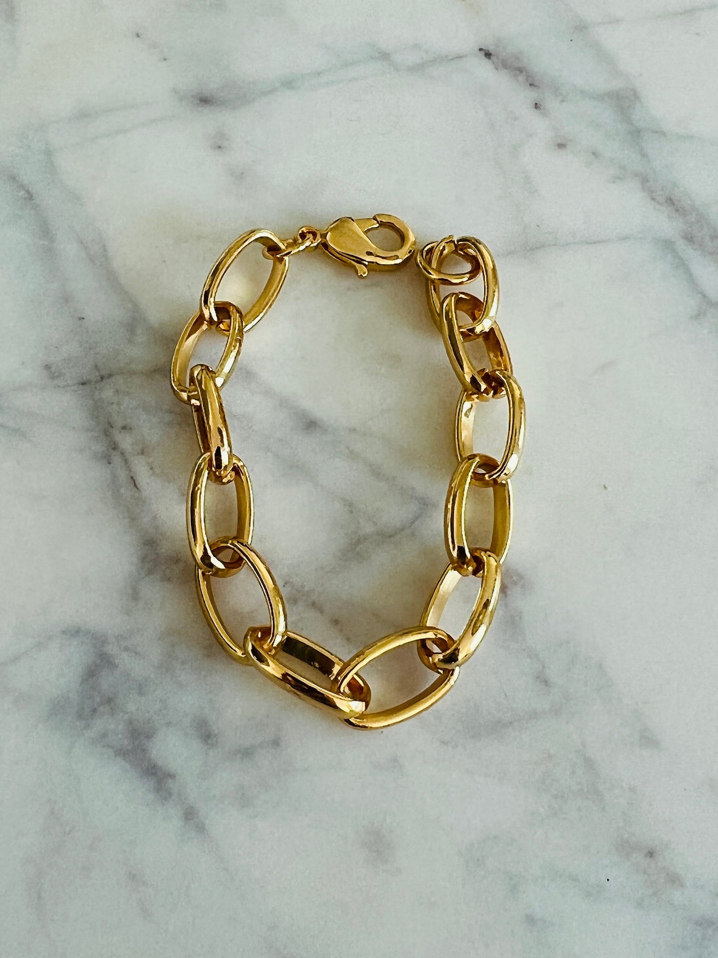 Gold Filled 10mm Paperclip Bracelet