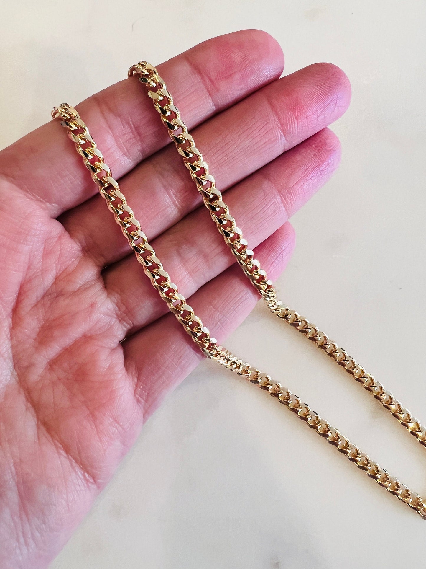 Gold Filled 3.5mm Curb Chain