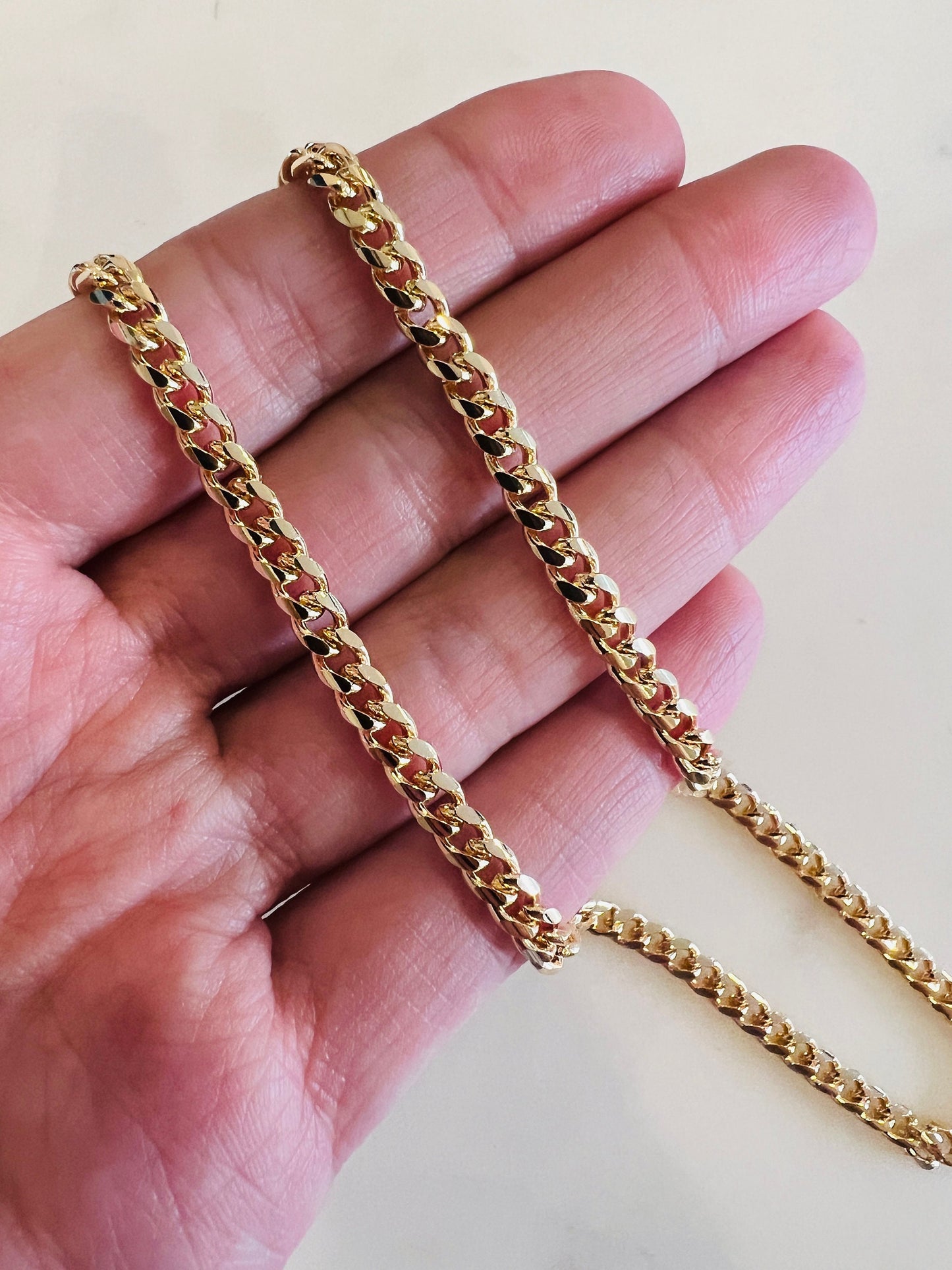 Gold Filled 3.5mm Curb Chain