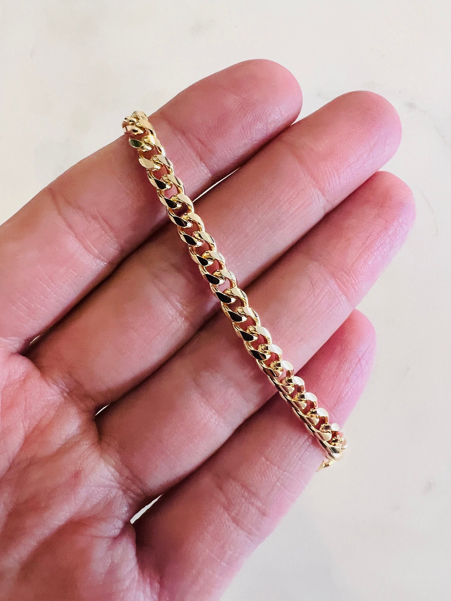 Gold Filled 3.5mm Curb Necklace