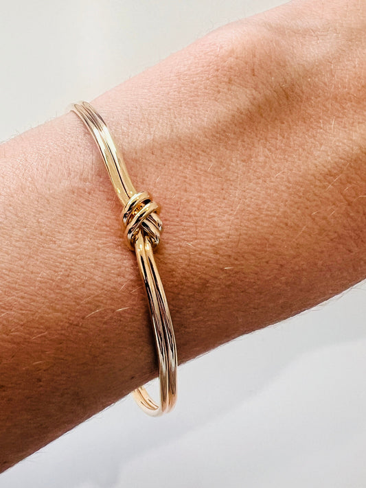 Gold Filled Knot Bangle