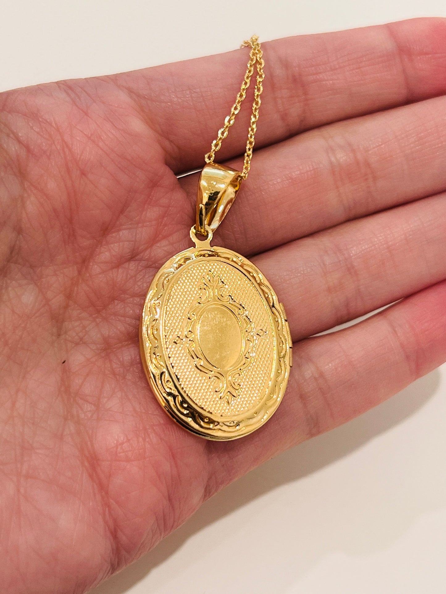 Gold Filled Locket Necklace