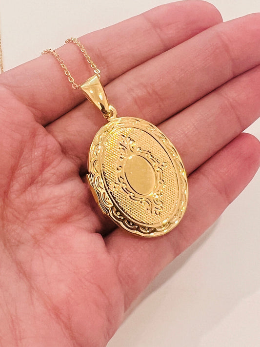 Gold Filled Locket Necklace