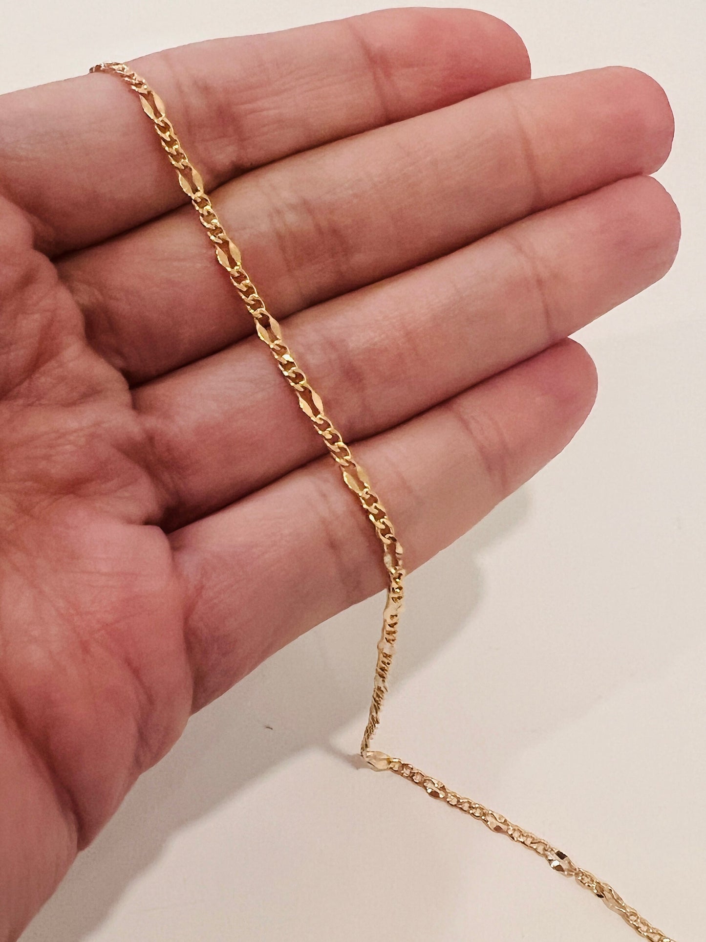 Gold Filled 1mm Curb Anklet