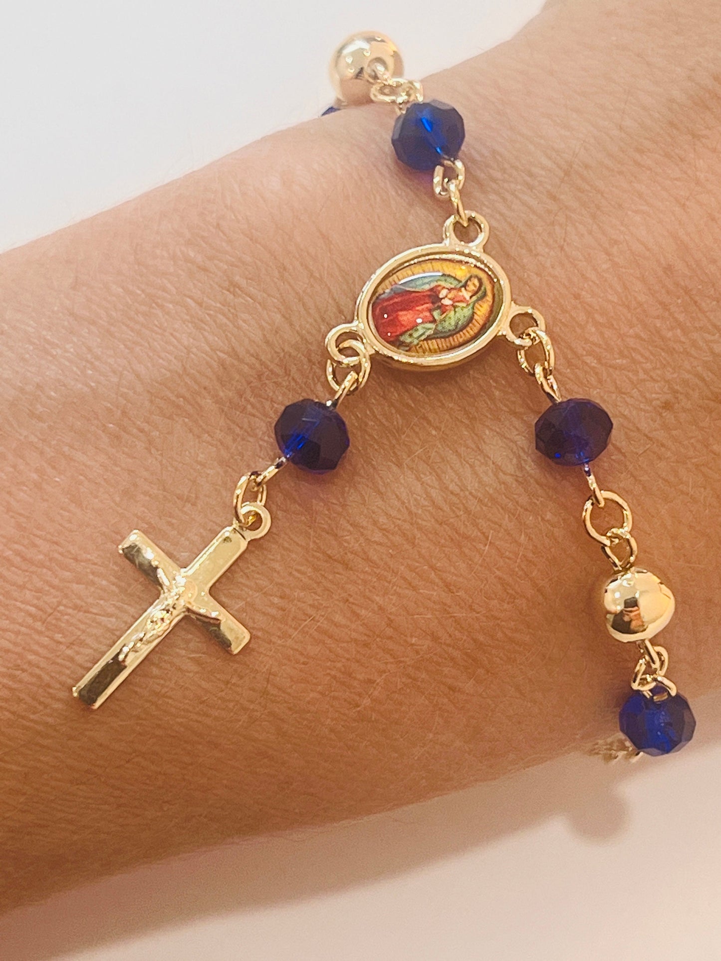 Gold Filled Our Lady of Guadalupe Bracelet