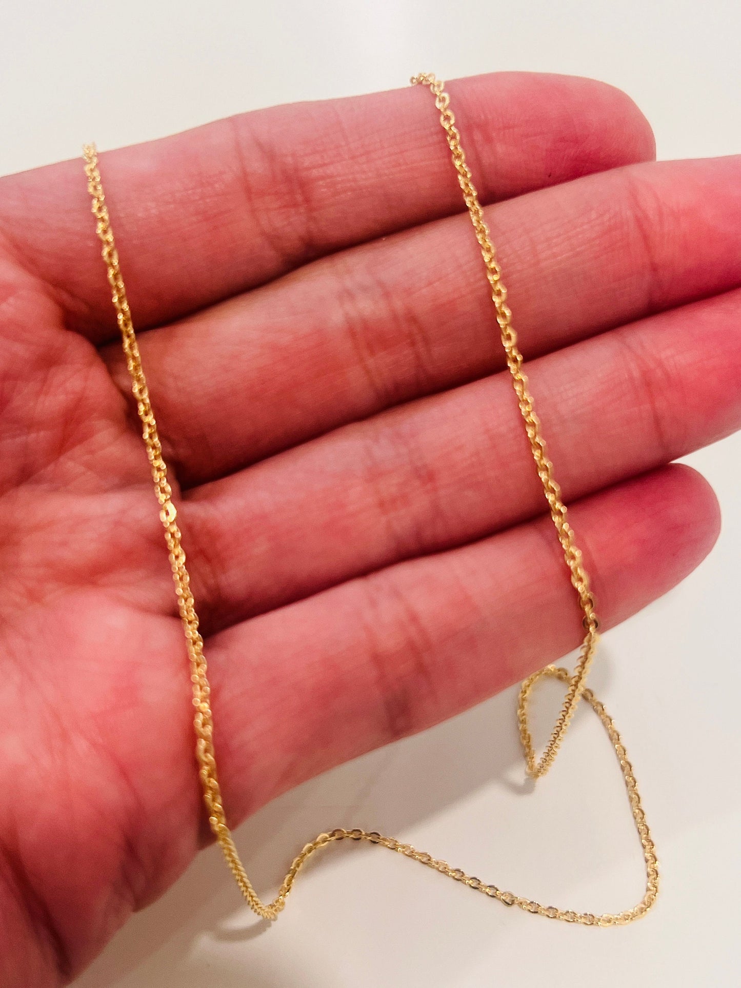 Gold Filled 1mm Rolo Necklace