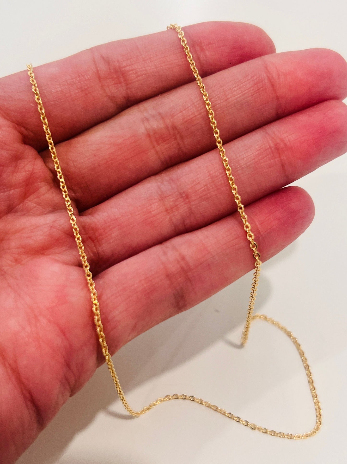 Gold Filled 1mm Rolo Necklace