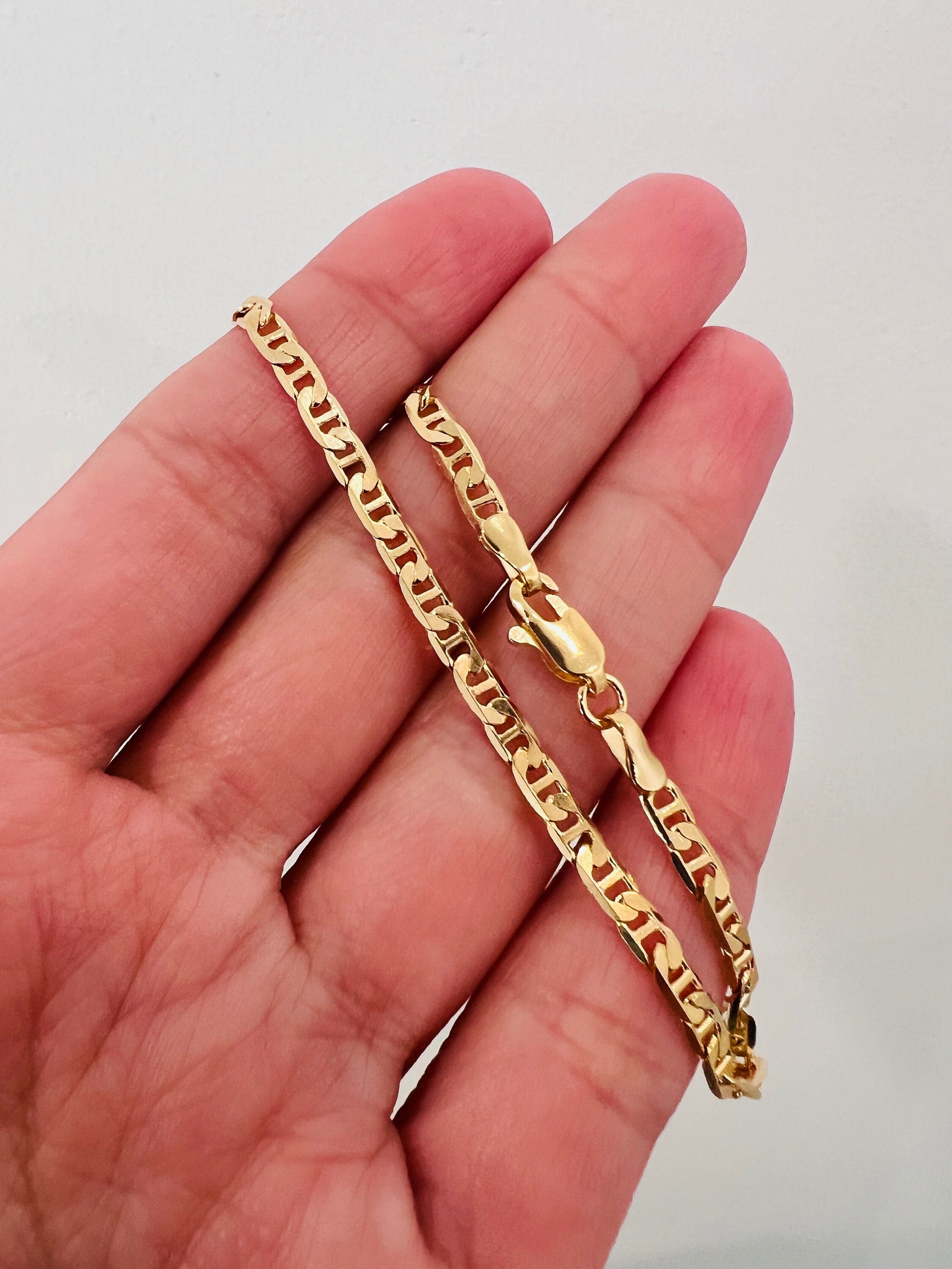 Gold Filled Mariner Link Bracelet, Gold Layering Bracelet, Gold Chain Bracelet, Bracelet, Dainty Chain Bracelet, Gift for Her, Gold Bracelet