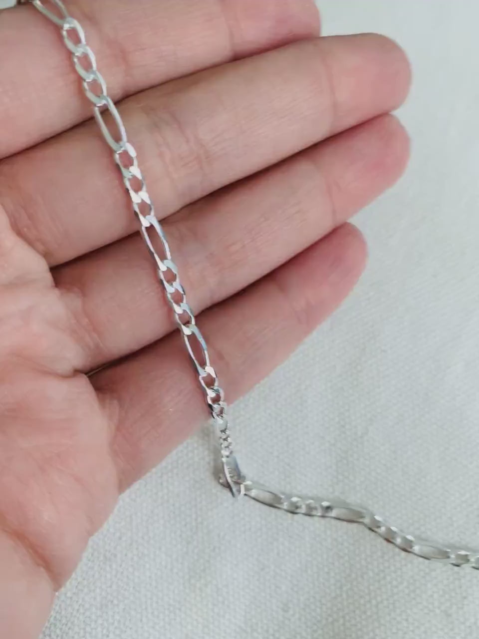 Silver Anklet, Sterling Silver Anklet, Figaro Chain Anklet, Silver Ankle Bracelet,Dainty Chain Anklet,Figaro Chain Ankle Bracelet,925 Silver