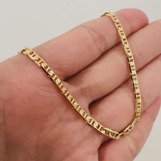 Gold Filled Mariner Link Bracelet, Gold Layering Bracelet, Gold Chain Bracelet, Bracelet, Dainty Chain Bracelet, Gift for Her, Gold Bracelet