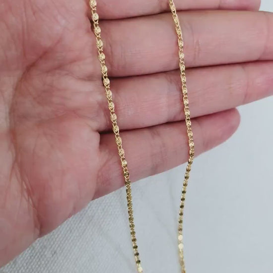 Yellow Gold Filled Necklace, Gold Link Chain Necklace,Delicate Gold Necklace,Dainty Necklace,Gold Necklace,Women's Chain,Layering Chain