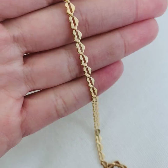 Heart Bracelet, Gold Filled Bracelet, Gold Bracelet, Bracelet, Gold Bracelet, Chain Bracelet,Dainty Gold Bracelet, Delicate Bracelet, Heart