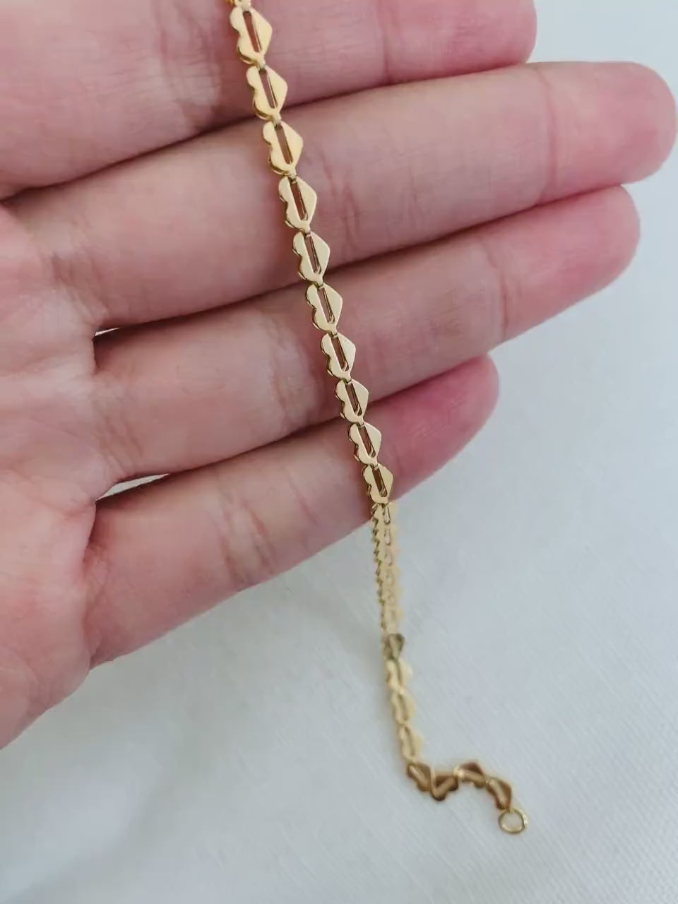 Heart Bracelet, Gold Filled Bracelet, Gold Bracelet, Bracelet, Gold Bracelet, Chain Bracelet,Dainty Gold Bracelet, Delicate Bracelet, Heart