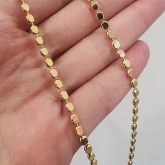 Gold Filled Necklace, Gold Link Chain Necklace,Delicate Gold Necklace,Dainty Necklace,Gold Necklace,Women's Chain,Layering Chain, Ball Chain