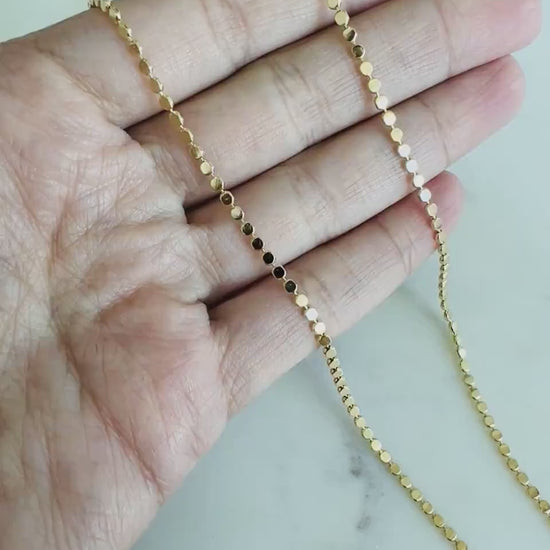 Yellow Gold Filled Necklace, Gold Link Chain Necklace,Delicate Gold Necklace,Dainty Necklace,Gold Necklace,Women's Chain,Layering Chain