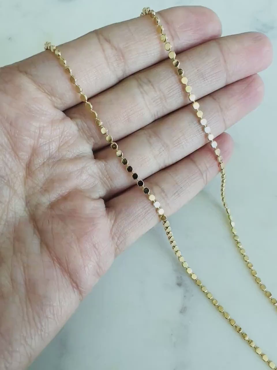 Yellow Gold Filled Necklace, Gold Link Chain Necklace,Delicate Gold Necklace,Dainty Necklace,Gold Necklace,Women's Chain,Layering Chain