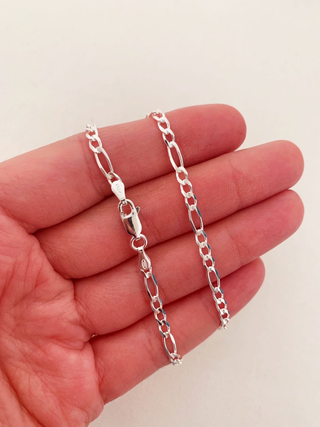 Silver Anklet, Sterling Silver Anklet, Figaro Chain Anklet, Silver Ankle Bracelet,Dainty Chain Anklet,Figaro Chain Ankle Bracelet,925 Silver