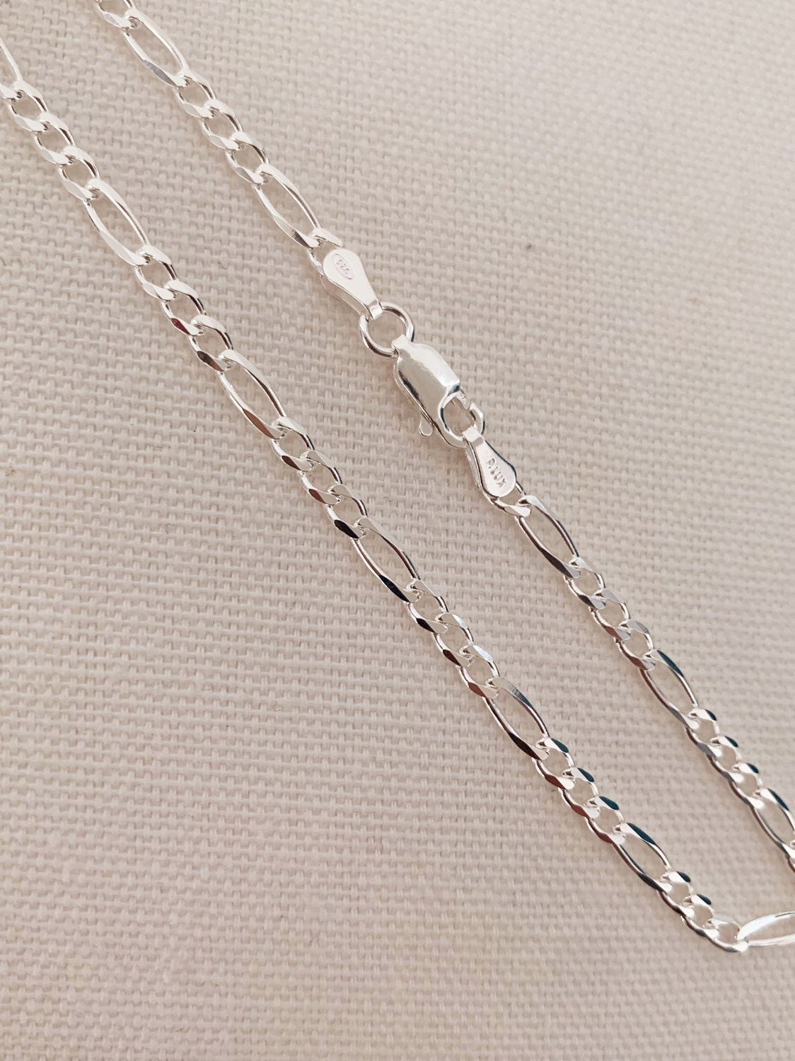 Silver Anklet, Sterling Silver Anklet, Figaro Chain Anklet, Silver Ankle Bracelet,Dainty Chain Anklet,Figaro Chain Ankle Bracelet,925 Silver