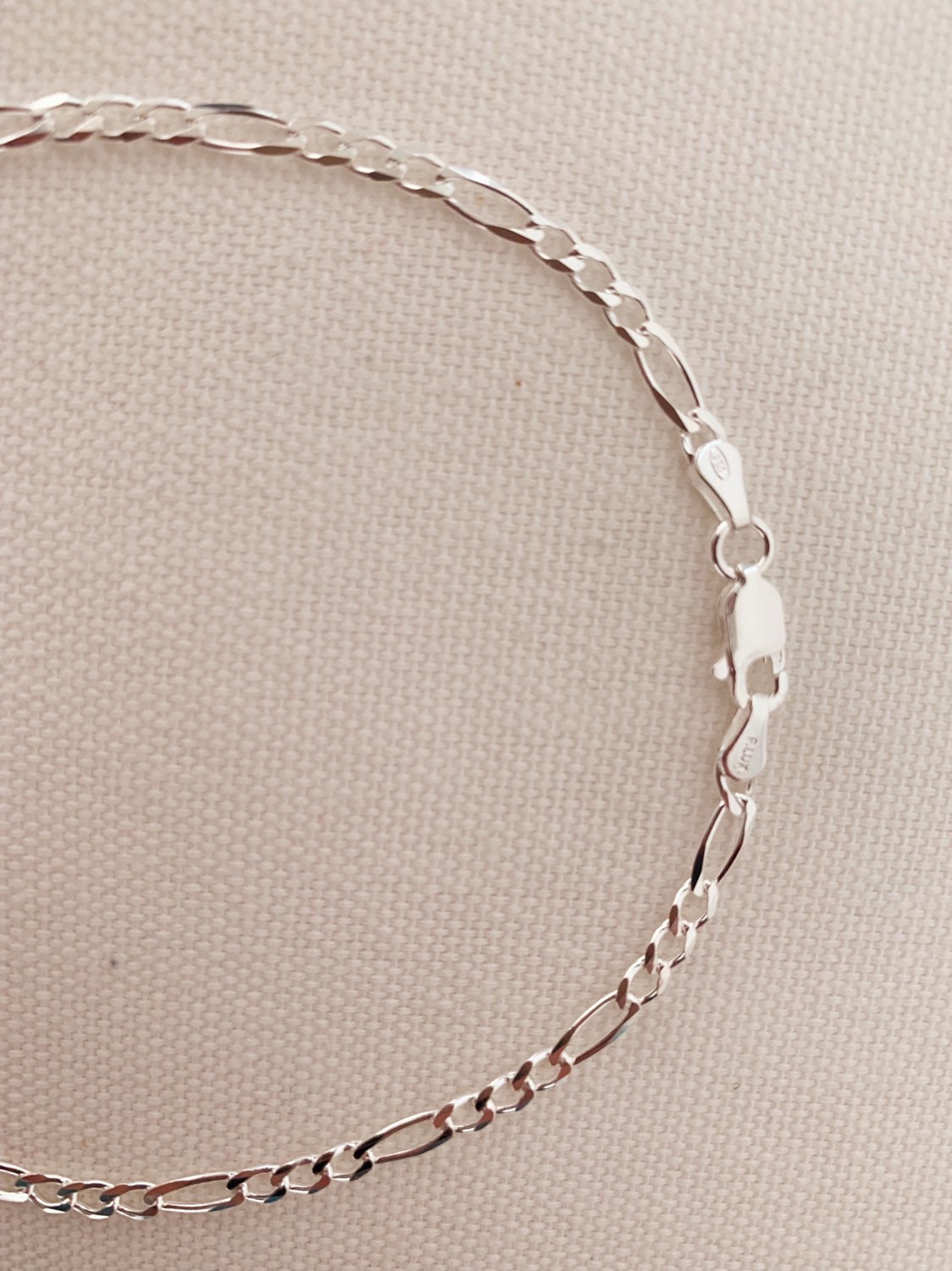 Silver Anklet, Sterling Silver Anklet, Figaro Chain Anklet, Silver Ankle Bracelet,Dainty Chain Anklet,Figaro Chain Ankle Bracelet,925 Silver