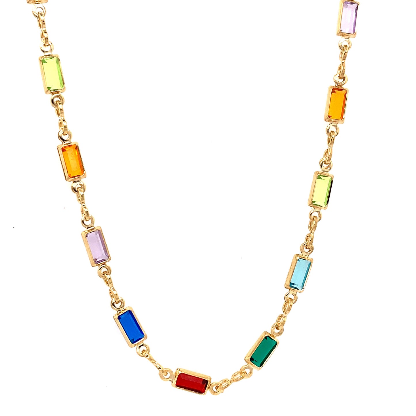 Gold Filled Necklace Gold Necklace Colorful Necklace Stone Necklace Gemstone Necklace Crystal Necklace Dainty Necklace Gift for her Gold