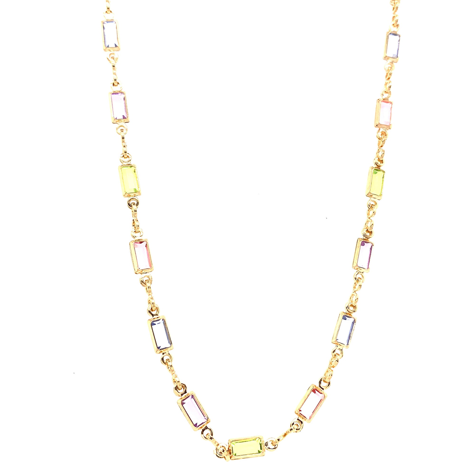 Gold Filled Necklace Gold Necklace Colorful Necklace Stone Necklace Gemstone Necklace Crystal Necklace Dainty Necklace Gift for her Gold