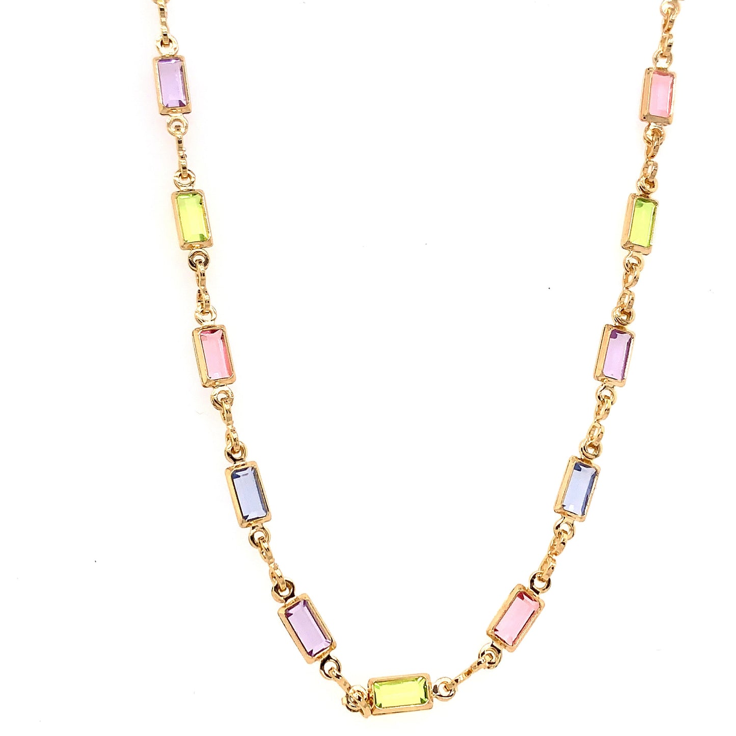 Gold Filled Necklace Gold Necklace Colorful Necklace Stone Necklace Gemstone Necklace Crystal Necklace Dainty Necklace Gift for her Gold