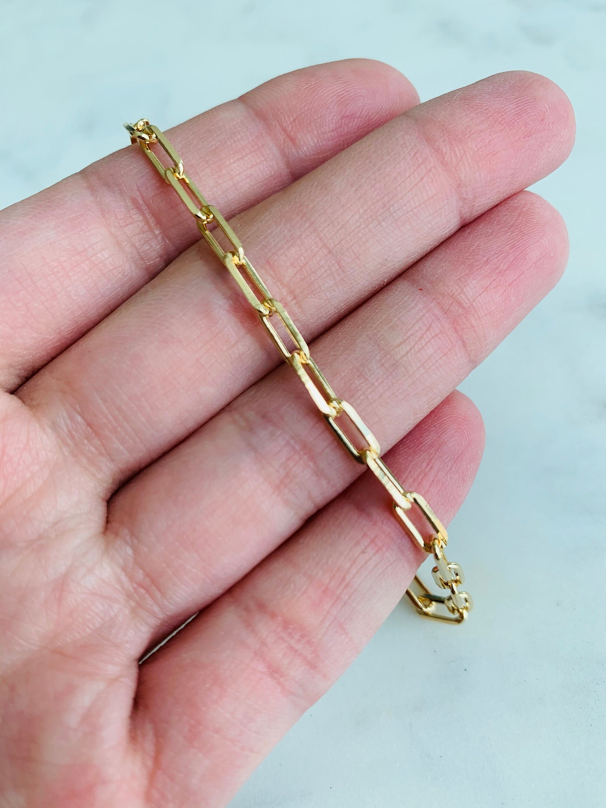 Anklet, Gold Filled Anklet,Layering Anklet, Beach Anklet, Gold Anklet, Anklet, Paperclip Anklet, Dainty Anklet, Delicate Anklet