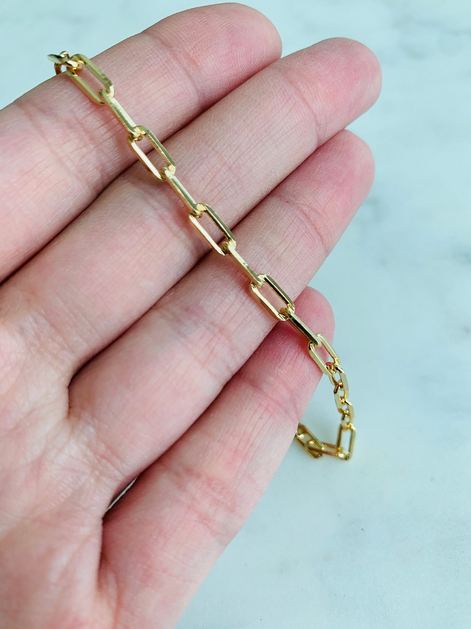 Anklet, Gold Filled Anklet,Layering Anklet, Beach Anklet, Gold Anklet, Anklet, Paperclip Anklet, Dainty Anklet, Delicate Anklet