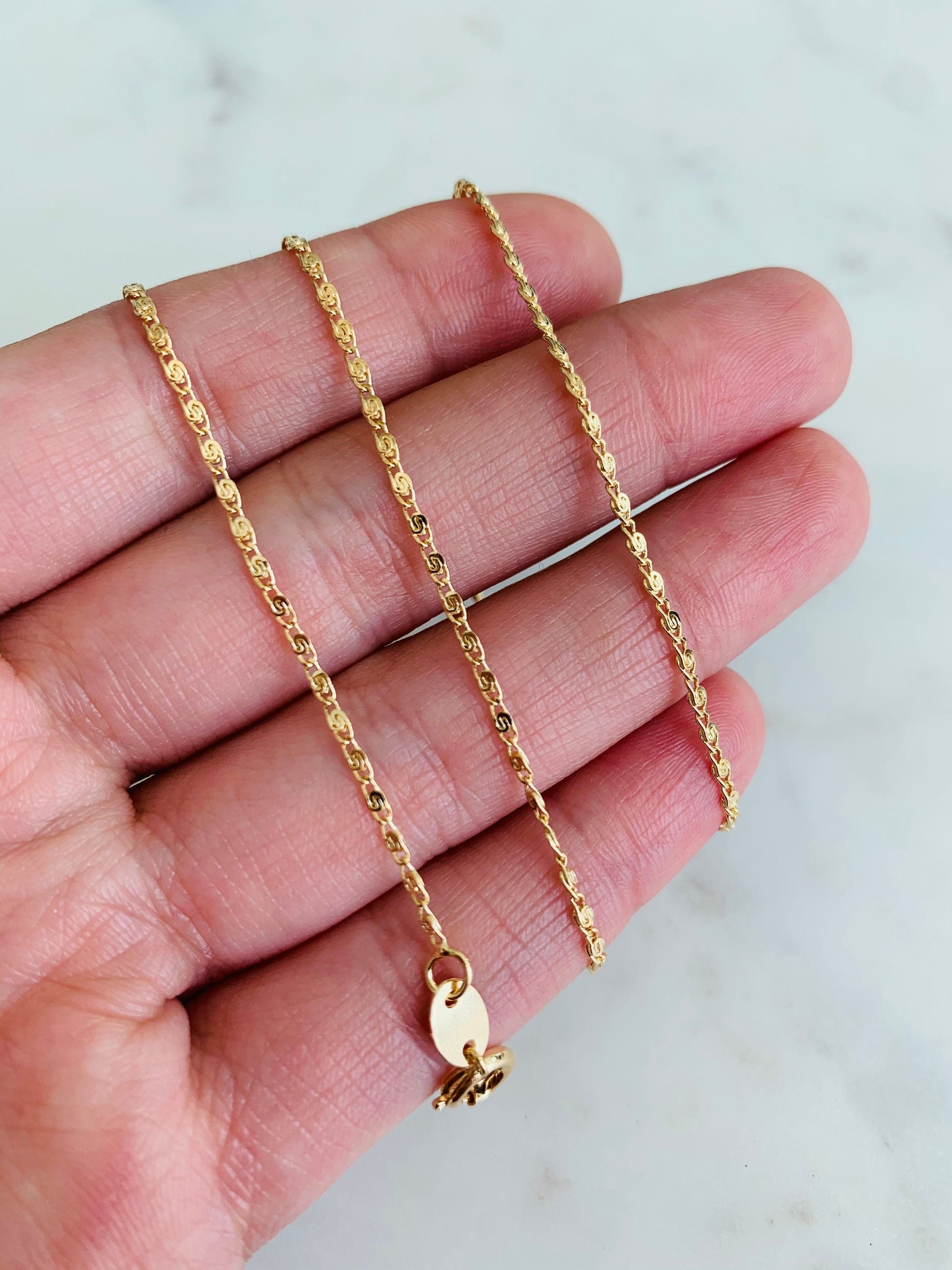 Yellow Gold Filled Necklace, Gold Link Chain Necklace,Delicate Gold Necklace,Dainty Necklace,Gold Necklace,Women's Chain,Layering Chain