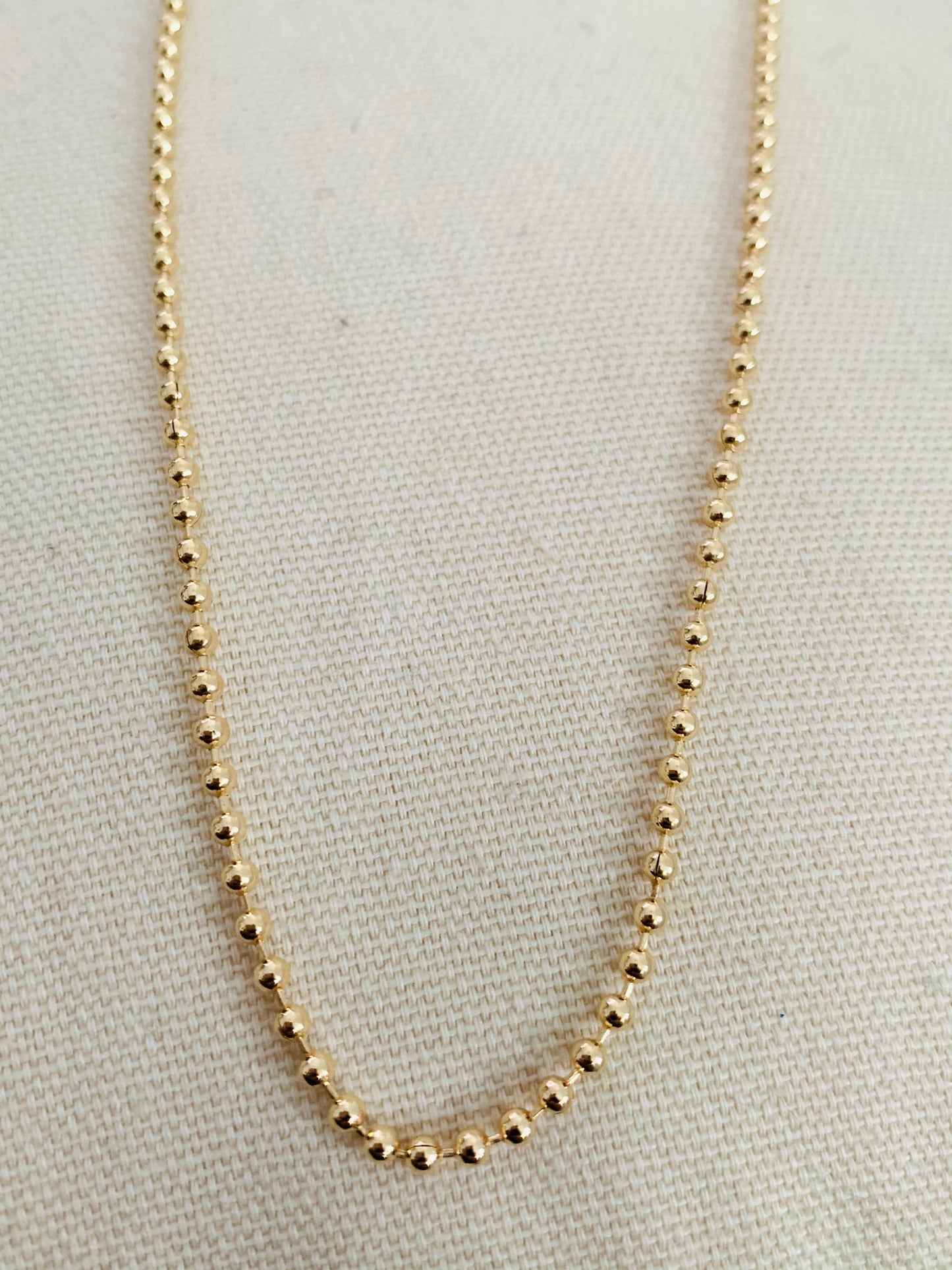 Ball Chain, Womens Necklace, Necklace for Women, Gold Filled Necklace, Gold Filled Chain, Gold Chain, Gold Necklace, Military Chain, Ball