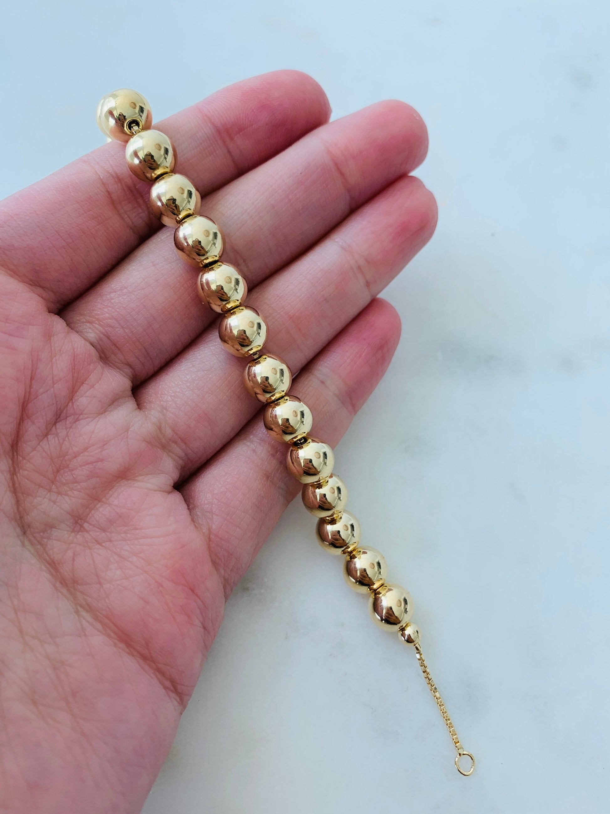 Gold Filled Beaded Chain Bracelet Gold Filled Bracelet Gold Filled Bracelets Dainty Bracelet Dainty Bracelets Bridesmaid Gift Gift for her