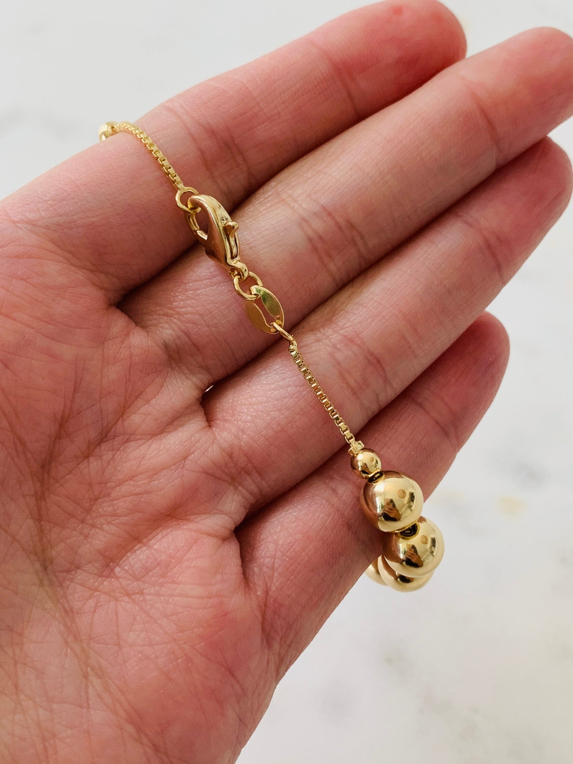 Gold Filled Beaded Chain Bracelet Gold Filled Bracelet Gold Filled Bracelets Dainty Bracelet Dainty Bracelets Bridesmaid Gift Gift for her