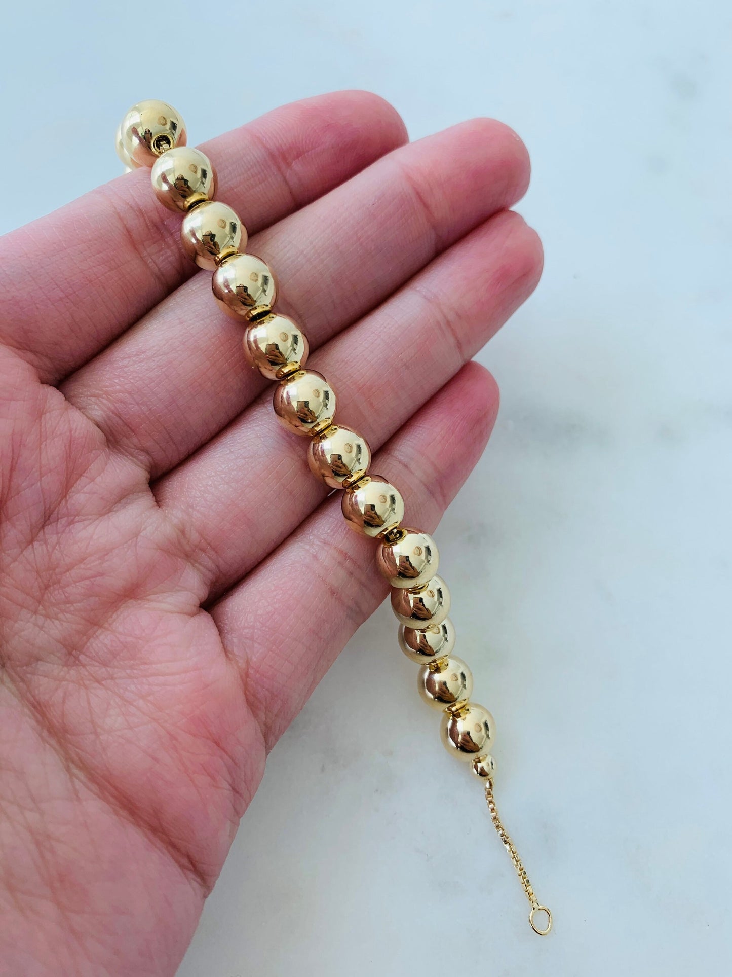 Gold Filled Beaded Chain Bracelet Gold Filled Bracelet Gold Filled Bracelets Dainty Bracelet Dainty Bracelets Bridesmaid Gift Gift for her