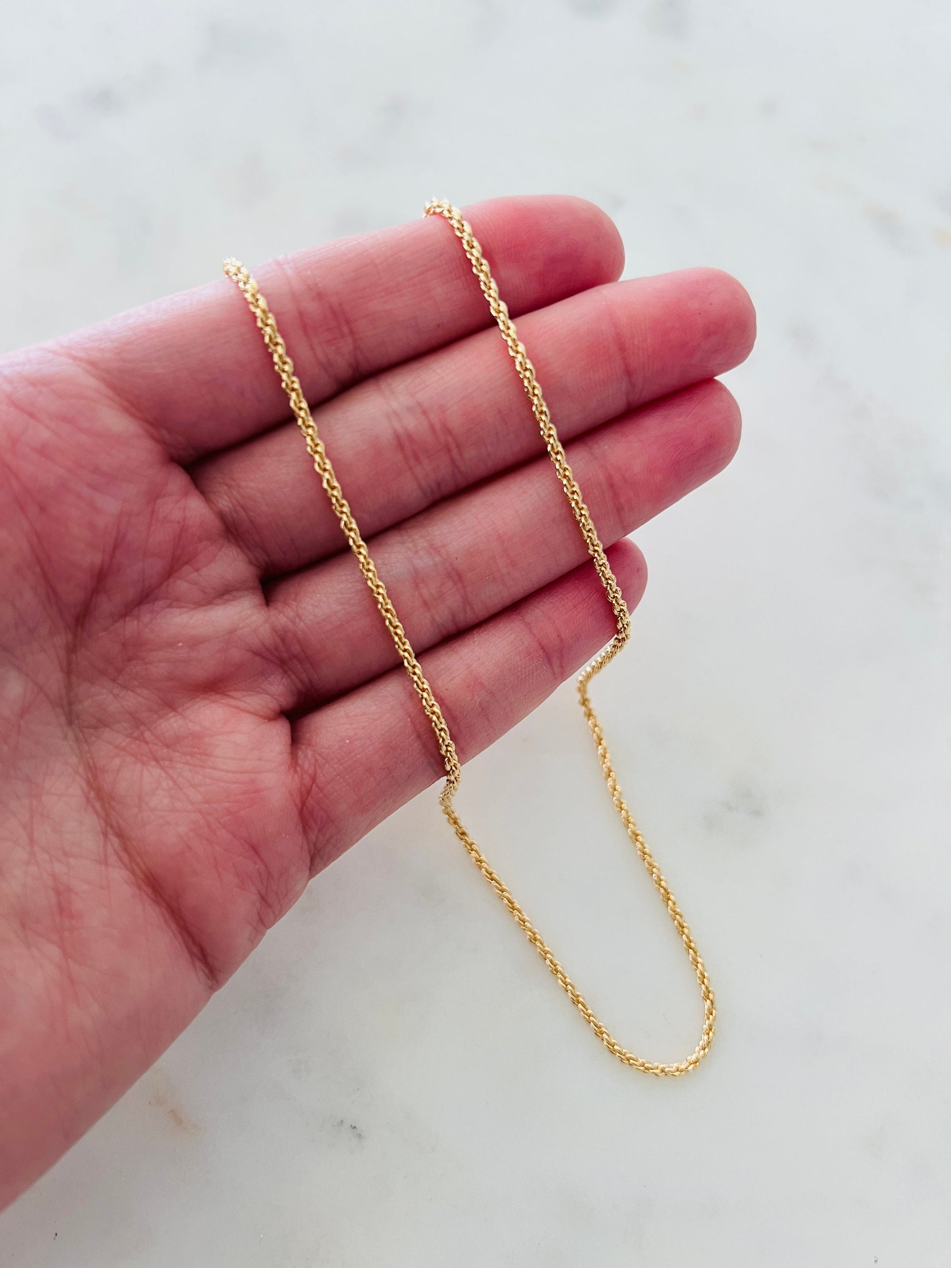 Rope Necklace, Rope Chain, Unisex Chain, Gold Filled Necklace, Gold Filled Rope Necklace, Necklace for Women,Women Jewelry,Chain for Pendant