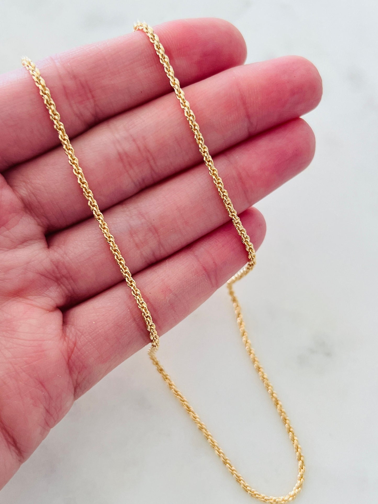 Rope Necklace, Rope Chain, Unisex Chain, Gold Filled Necklace, Gold Filled Rope Necklace, Necklace for Women,Women Jewelry,Chain for Pendant