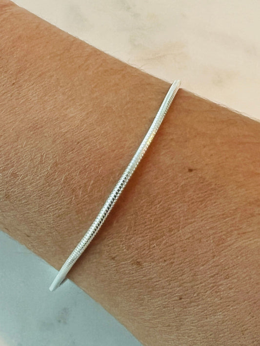 Snake Bracelet, Sterling silver Bracelet, Thin Bracelet, Delicate Bracelet, Layering Bracelet, Dainty Bracelet, Snake Chain Bracelet, Silver