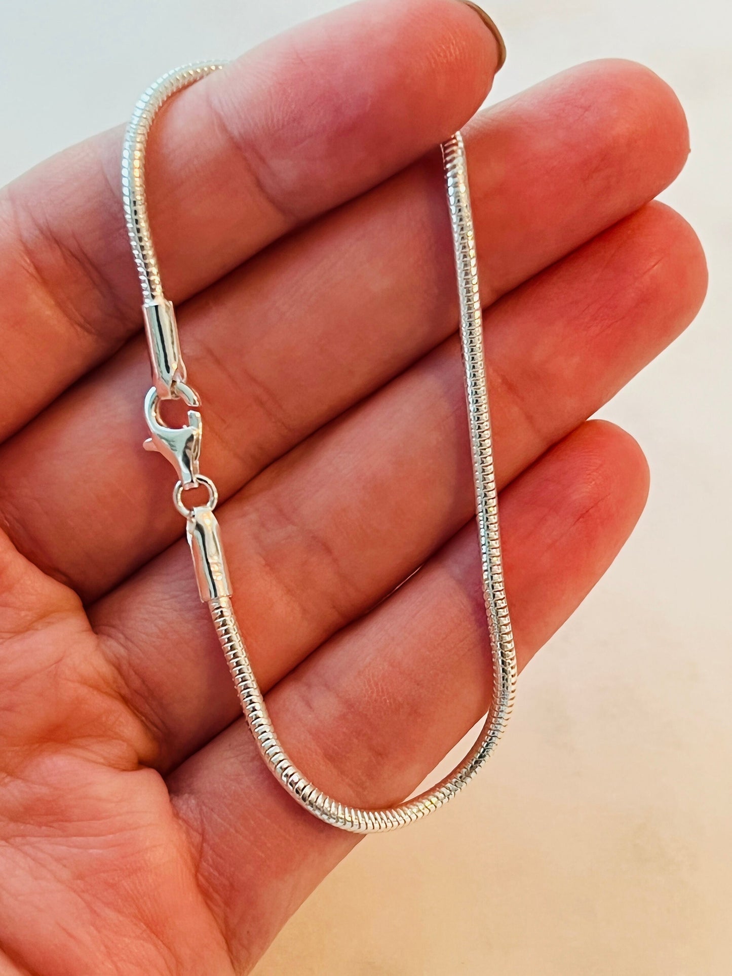 Snake Bracelet, Sterling silver Bracelet, Thin Bracelet, Delicate Bracelet, Layering Bracelet, Dainty Bracelet, Snake Chain Bracelet, Silver