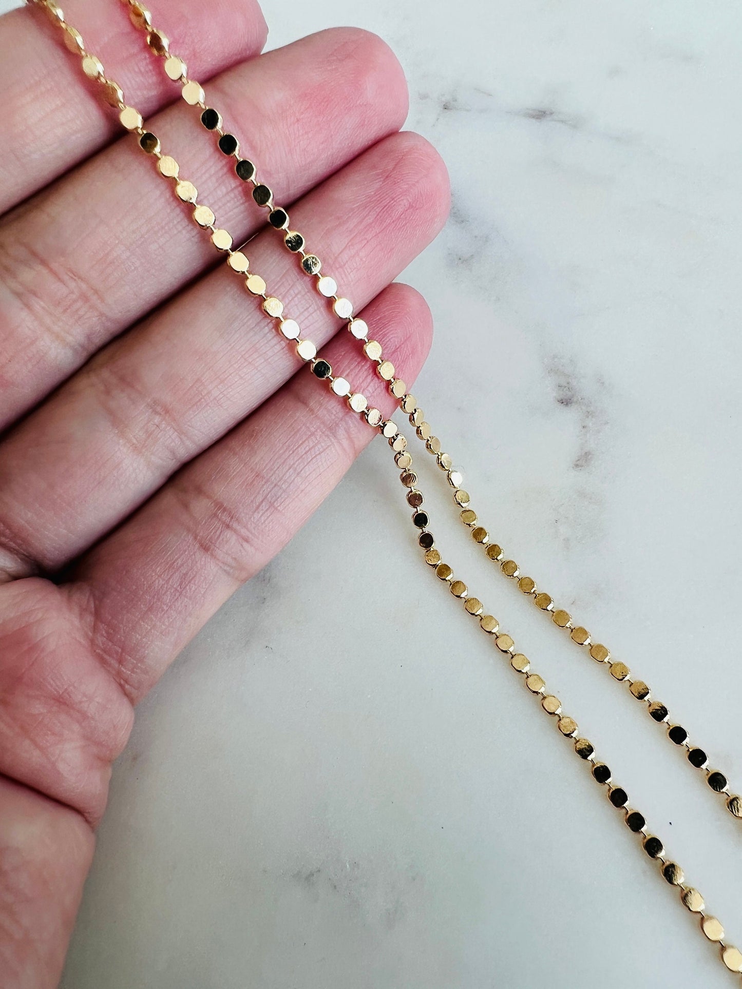 Yellow Gold Filled Necklace, Gold Link Chain Necklace,Delicate Gold Necklace,Dainty Necklace,Gold Necklace,Women's Chain,Layering Chain