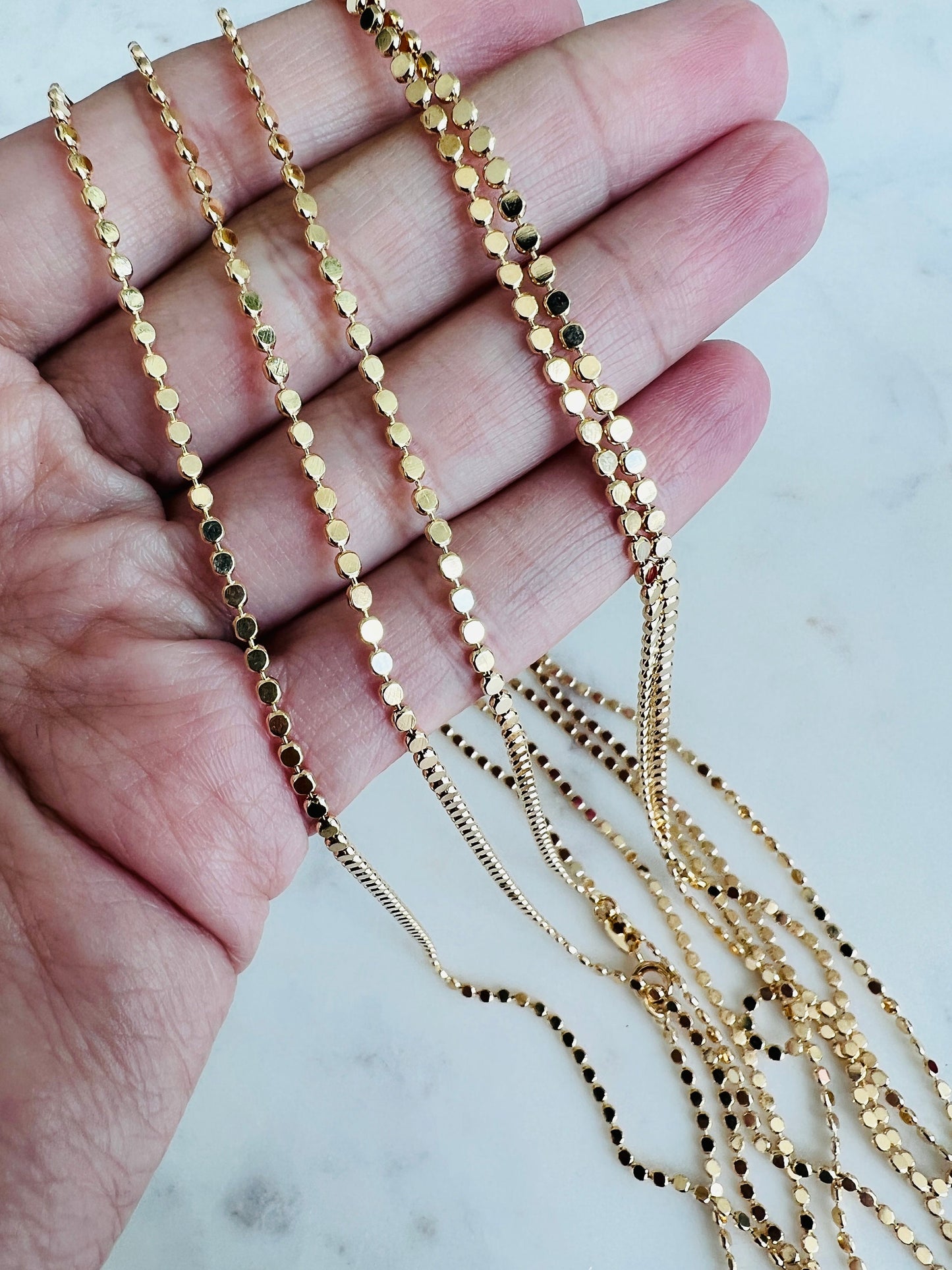 Yellow Gold Filled Necklace, Gold Link Chain Necklace,Delicate Gold Necklace,Dainty Necklace,Gold Necklace,Women's Chain,Layering Chain