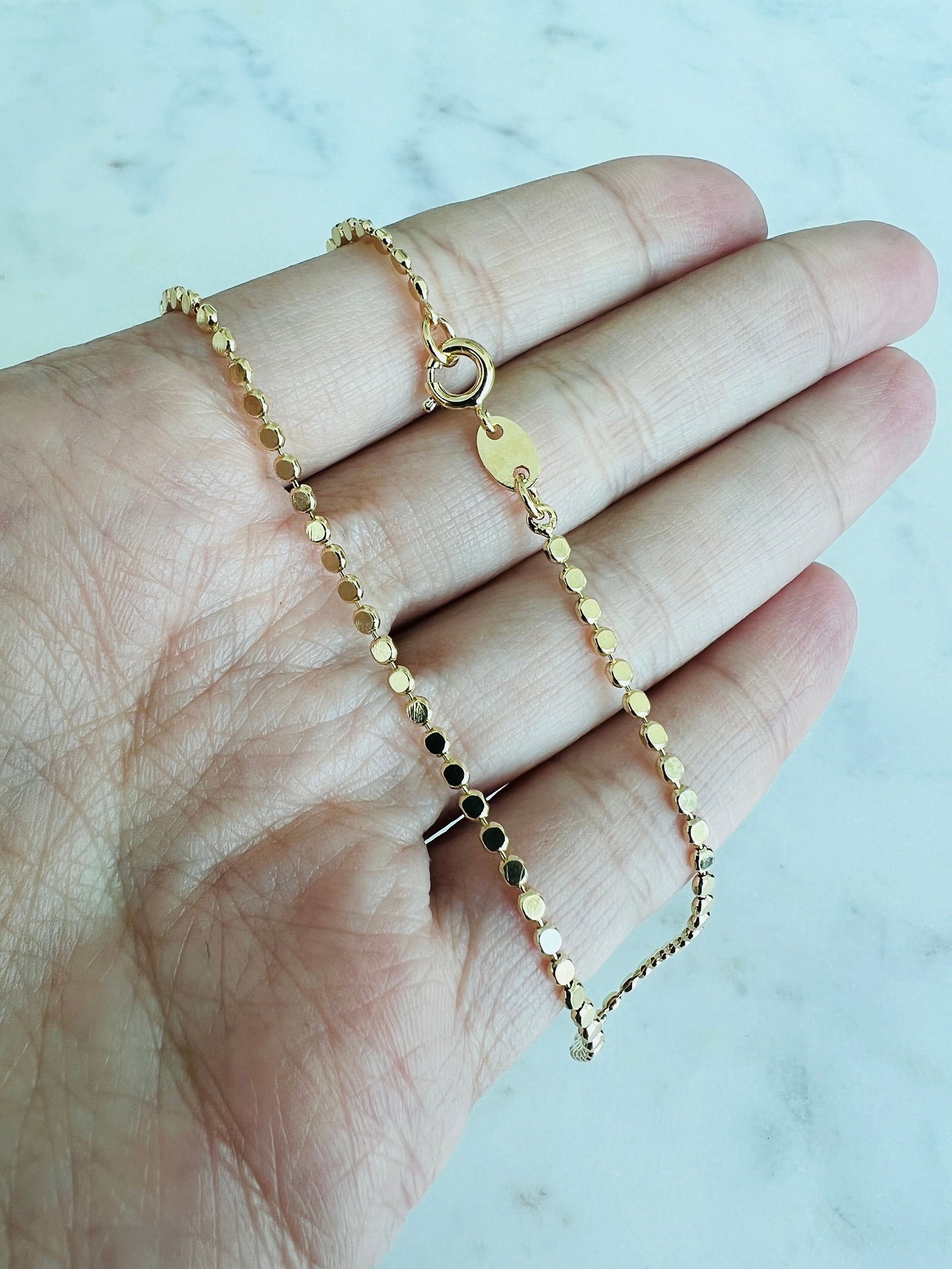 Yellow Gold Filled Necklace, Gold Link Chain Necklace,Delicate Gold Necklace,Dainty Necklace,Gold Necklace,Women's Chain,Layering Chain