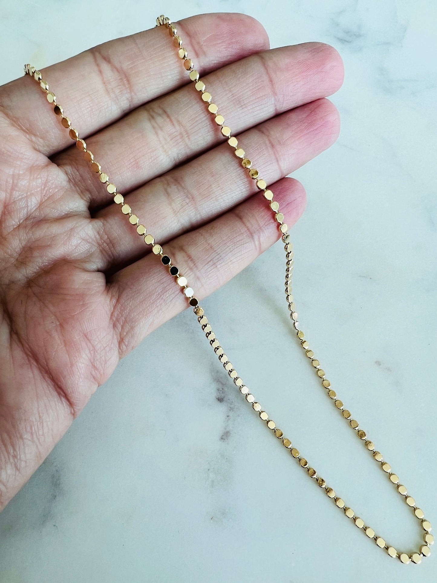 Yellow Gold Filled Necklace, Gold Link Chain Necklace,Delicate Gold Necklace,Dainty Necklace,Gold Necklace,Women's Chain,Layering Chain